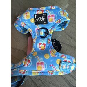 Sassy Woof Lemonade Summer Theme Dog Harness With 2 D Rings Size XXS